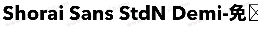 Shorai Sans StdN Demi字体转换